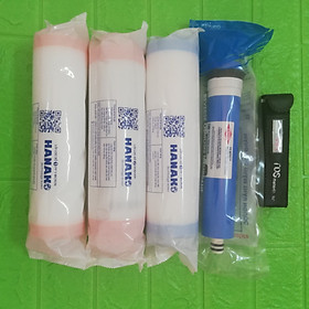 Mua Bộ lõi lọc nước RO 1234 HANAKO Thay cho máy lọc nước Kangaroo  Karofi  tặng kèm bút kiểm chất lượng nước TDS - Chính hãng