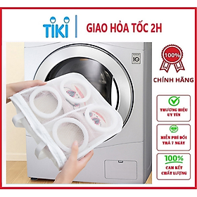 Túi lưới giặt giày quần áo tổ ong có khoá kéo cao cấp dùng cho máy giặt nhanh chóng và tiện lợi