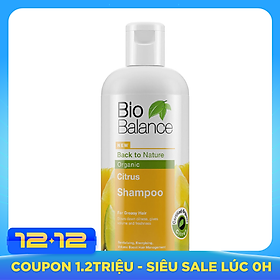 Dầu Gội Đầu Mọc Tóc Nhanh Tinh Dầu Chanh Bio Balance 330ml