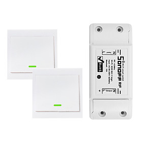 Công Tắc Điện Thông Minh Wifi Tắt Bật 3 Gang 86 Loại SONOFF (433MHz) (10A/2200W)