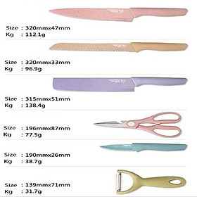 BÁO GIÁ Dao Làm Bếp Siêu Bén | Shopee Lazada Sendo Tiki mới nhất 24 BỘ DAO KÉO ĐỒ BÀO LÚA MẠCH 6 MÓN LÀM BẾP CAO CẤP - NHIỀU MÀU, TIỆN DỤNG, KHÁNG KHUẨN - SET SIÊU SẮC BÉN