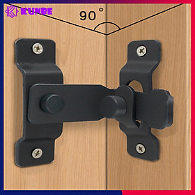 Chốt Khóa Cài Cửa Loại Cao Cấp KUNBE Dày Dặn, Có Chốt Cố Định Thanh Gạt An Toàn Chắc Chắn