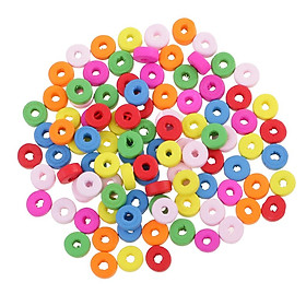 100pcs 8mm Wood Spacer Beads for Jewelry Making Necklace Bracelet DIY Craft