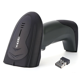 Máy quét mã vạch không dây YHD 1200CW 1D đọc mã vạch Barcode(1D) cực nhạy kết nối USB không dây dùng trên Máy tính, Laptop - Hàng Nhập Khẩu