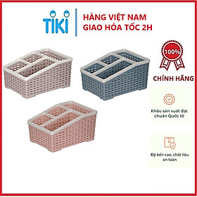 Mua Khay Nhựa Tiện Ích 4 Ngăn Việt Nhật   Khay Nhựa 4 Ngăn Để Vật Dụng Văn Phòng   Khay Nhựa 4 ngăn Để Dụng Cụ Trang Điểm - Hàng chính hãng