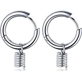 Bông Tai Nam KPOP Khoen Tròn Chất Liệu Thép Titan Không Đen Không Dị Ứng TT 2272 - 1 Cặp