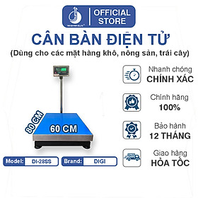 Mua Cân Bàn Điện Tử DI28SS - Mặt Bàn Cân 600X800MM