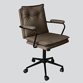 Ghế làm việc tại nhà nhỏ gọn Ghế xoay học sinh nệm bọc simili phong cách bắc Âu CE1008-P CAPTA Morden Office Chair