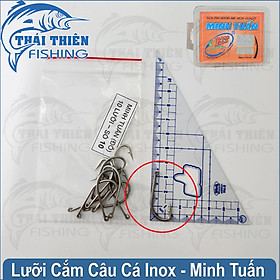 Lưỡi Cắm Câu Cá Lóc Minh Tuấn Đỏ Chất Liệu Thép Không Gỉ