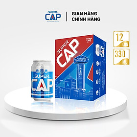 Phiên bản mới Thùng 12 lon Super Cap 330ml lon