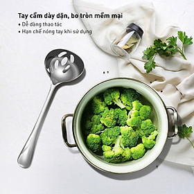 MUÔI CANH INOX NGUYÊN KHỐI GKÖCH DÀI 22,5CM Hàng chính hãng
