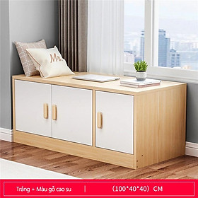 Tủ để đồ nằm ngang nhiều ngăn gỗ MDF nhập khẩu chống ẩm chống xước chắc chắn nhỏ gọn tiện lợi