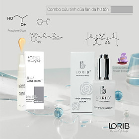 Phác đồ serum Y PGA Shinning, PP Acne Cream và Bubble Cleanser - diệt mụn cho làn da hư tổn nặng