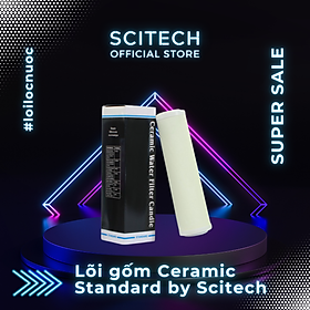 Mua Lõi Gốm Ceramic Standard 10 inch by Scitech - Lõi số 1 máy lọc nước Nano/UF/RO (Dùng thay thế lõi PP) - Hàng chính hãng