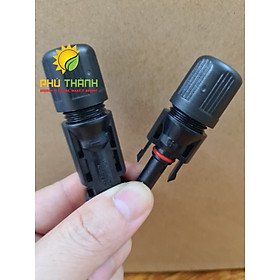 Mua  Cặp đực + cái + 2 lõi   Jack kết nối MC4 thông dụng dùng cho năng lượng mặt trời Solar