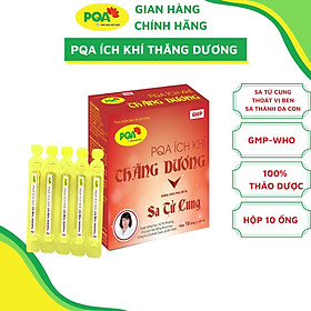 Hình ảnh Ích Khí Thăng Dương PQA Giúp Điều Bổ Tì Vị, Hỗ Trợ Giảm Các Triệu Chứng Sa Tử Cung, Trĩ Hộp 10 Ống