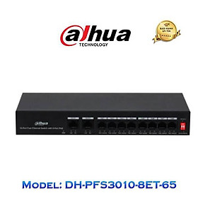 Mua Switch PoE 8 port DAHUA DH-PFS3010-8ET-65 - HÀNG CHÍNH HÃNG