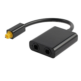1 Male in 2 Female Out Digital Fiber Audio Optical Splitter Cable
