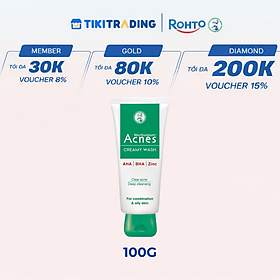 Sữa rửa mặt ngăn ngừa mụn Acnes Creamy Wash 100g
