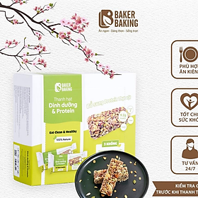 Bánh thanh hạt dinh dưỡng & protein Baker Baking không đường