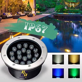 Mua Đèn âm nước dạng chôn khoét lỗ trang trí sân vườn RSV9 chuẩn chỉ số chống nước  đủ màu lựa chọn ráp theo yêu cầu DDT - 9w