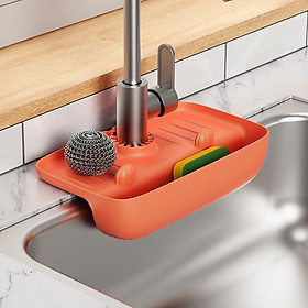 Mua Khay silicon gắn vòi nước đựng xà phòng để ráo nước