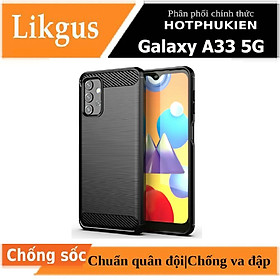 Ốp lưng chống sốc vân kim loại cho Samsung Galaxy A13 / A23 / A33 5G / A53 5G / A73 5G hiệu Likgus (bảo vệ máy, chống va đập) - hàng nhập khẩu