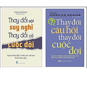 Combo 2q: thay đổi một suy nghĩ thay đổi cả cuộc đời + thay đổi câu hỏi thay đổi cuộc đời . tặng bút/ sổ tay