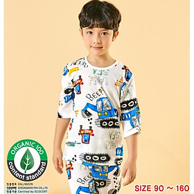 <11-33kg - Size 3-8 tuổi> Đồ bộ quần áo thun cotton lửng mùa hè cho bé trai Unifriend Hàn Quốc UNI0865