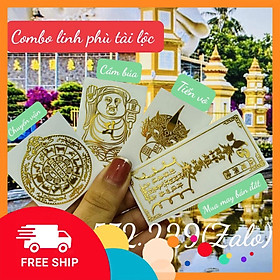 Mua Combo 4 Miếng Dán Điện Thoại Tình Duyên May Mắn Phù Hợp Phong Thuỷ Đẹp Lung Linh