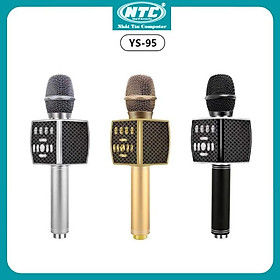 Micro karaoke bluetooth cao cấp SU YOSD YS-95 sọc caro đẹp kèm bộ thu tín hiệu qua loa rời