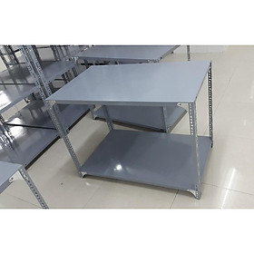 Kệ sắt 2 tầng rộng 0,4m x dài 1m x cao 0,8m, v lỗ đa năng