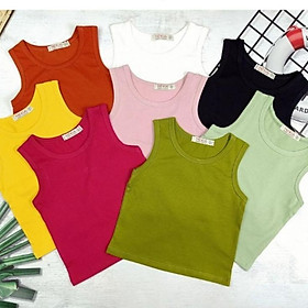 Áo thun balo trơn trẻ em NHIỀU MÀU sát nách bé 7_20kg chất cotton 100% CO GIÃN 4 chiều mềm mịn