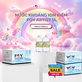 Lốc 2 Chai Nước kiềm FOY Artist Series 2024 loại 5L