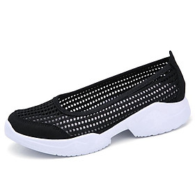 2020 Fashion women outdoor soft breathable black running sneakers casual sport shoes
