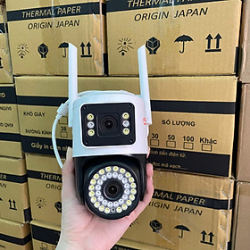 Camera Yoosee WiFi 2 Mắt Ngoài Trời QPT36 Xem 2 Màn Hình Cùng Lúc 5.0Mpx Giám Sát Ngoài Trời Chống Nước IP66 - Hàng Chính Hãng