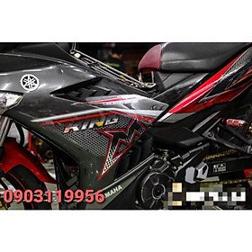 Tem rời exciter 150 đỏ đen mxking