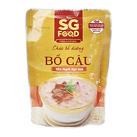 Cháo Bổ Dưỡng SG Food Bồ Câu Yến Mạch Hạt Sen 240G