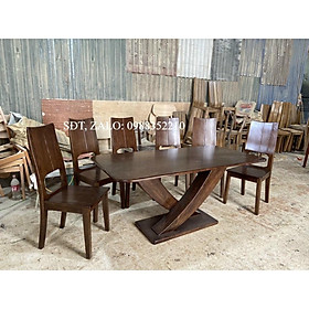 Bàn ghế ăn gỗ sồi cao cấp