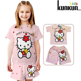 Đồ Bộ Bé Gái Hình Hello Kitty In 3D 23 (Size