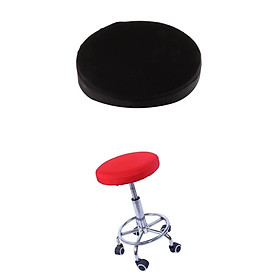2 Pack Elastic Bar Stool Covers Round Chair Seat Cover Cushion