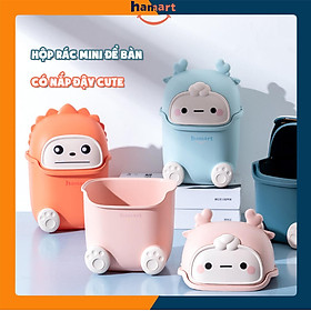 Mua Thùng Rác Mini Để Bàn Học Văn Phòng Ngủ Hamart Sọt Rác Có Nắp Dễ Thương Cao Cấp 4 Màu