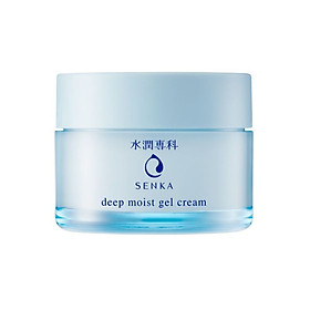 Kem dưỡng cấp ẩm chuyên sâu dạng gel - Senka deep moist gel cream tặng mặt nạ giấy nén Miniso