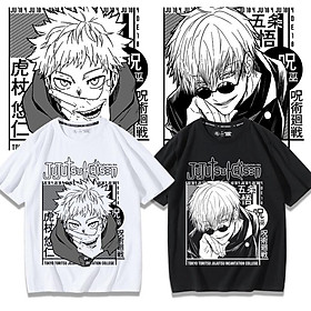Áo thun in hình Jujutsu Kaisen Gojo Satoru Itadori Yuji Anime Anime Manga độc đẹp giá xưởng