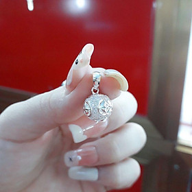 Mặt Dây Chuyền Bạc quả cầu Đính Đá  YN JEWELRY