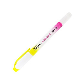 Bút Dạ Quang 2 Đầu Mực Neon Campus DHL-NE-YPK - Vàng, Hồng