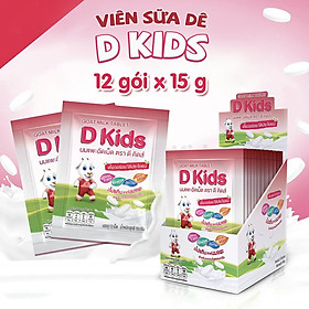 Viên Sữa Dê D-Kids cho bé hộp 12 gói