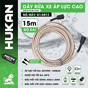 DÂY RỬA XE ÁP LỰC CAO 1.5MM G1-DR15 HUKAN -HÀNG CHÍNH HÃNG