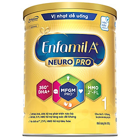 Sữa bột Enfamil A+ NeuroPro 1 với 2’-FL HMO cho trẻ từ 0 – 6 tháng tuổi– 830g
