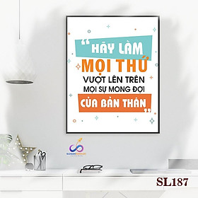 Mua Tranh động lực trang trí văn phòng kích thước 30x40cm - khung viền sang trọng - SL181-195